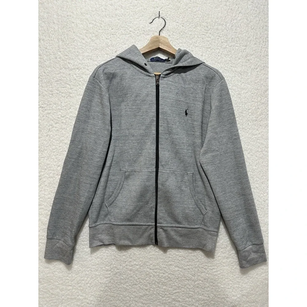Polo Ralph Lauren Men's Gray Full Zip Hoodie Sweatshirt Size M (175/96A)‎